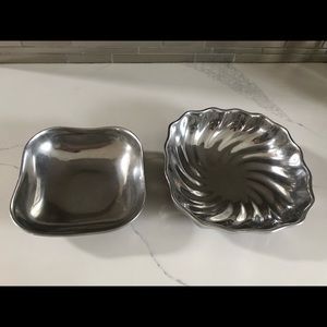 Two gently loved Wilton pewter bowls